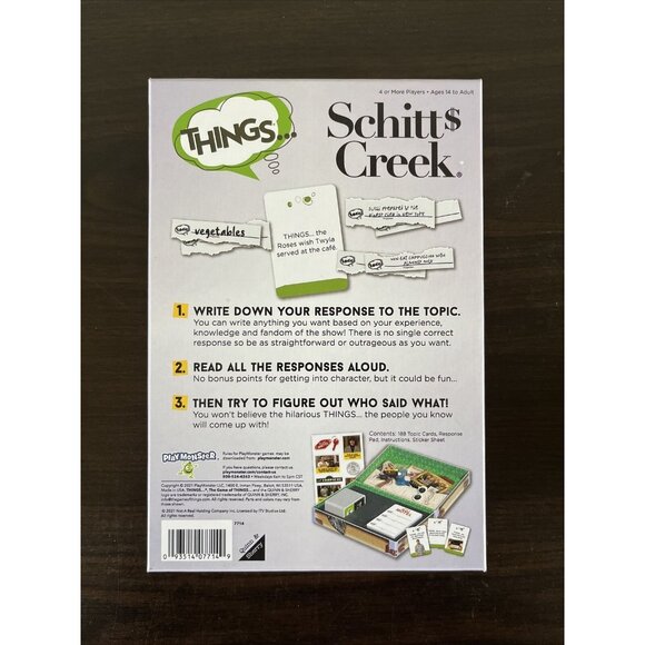3 For $6 NWT PlayMonster Things Schitt's Creek Edition Party Ages 14+ Board Game - Picture 2 of 2